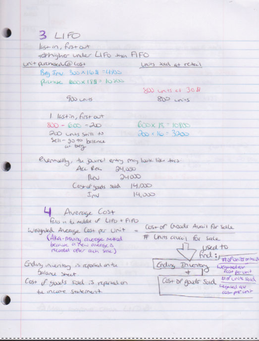 Chapter 6 Notes Continued