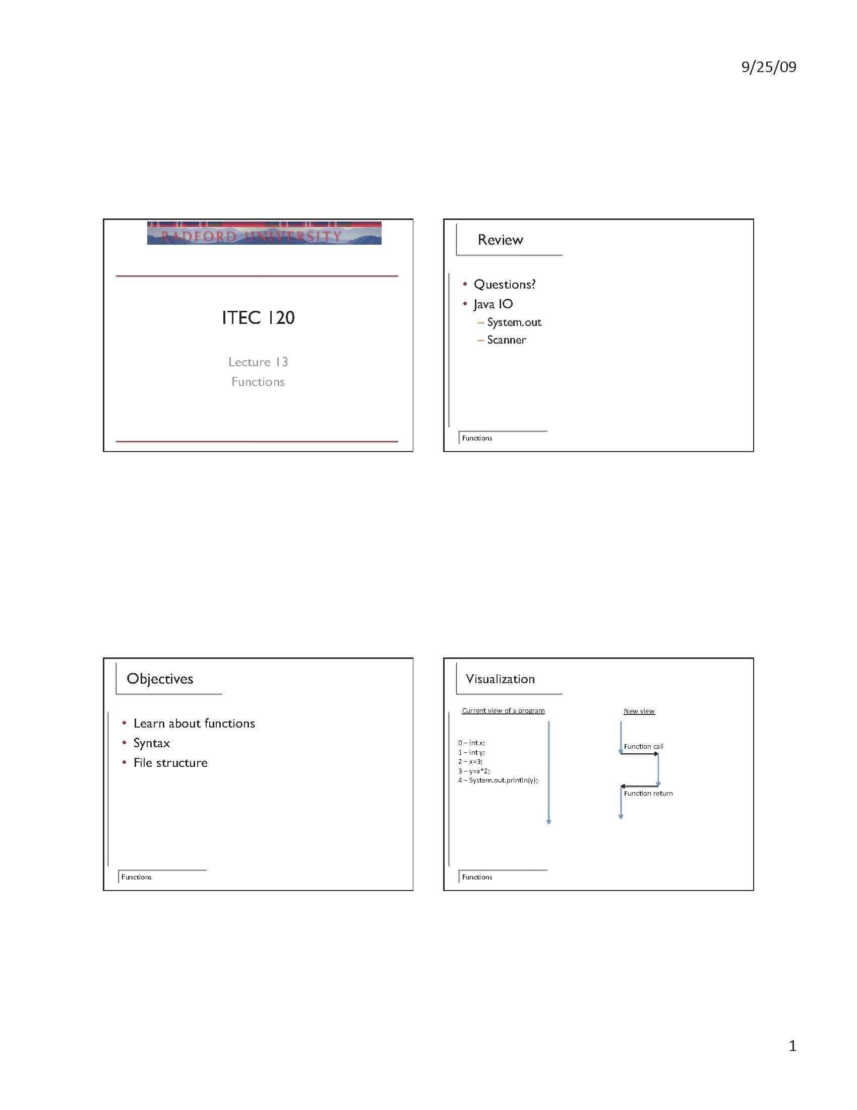 Principles of Computer Science I