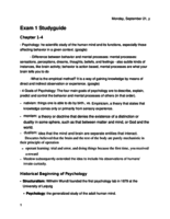 exam 1 partial study guide 