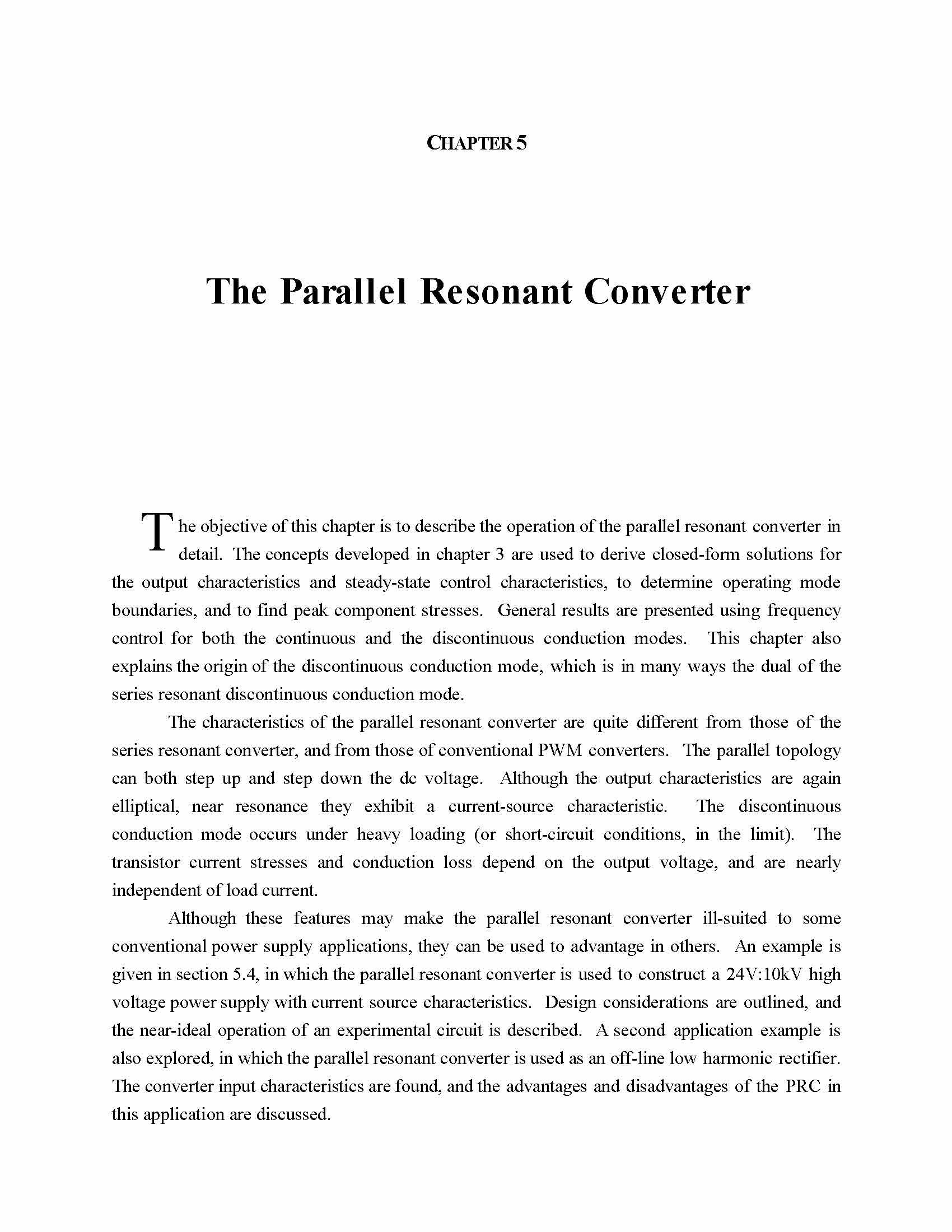 RESONANT TECH PWE ELEC