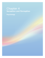 Psych: Chapter 4 notes