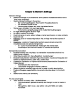 Week 4: Women's Suffrage