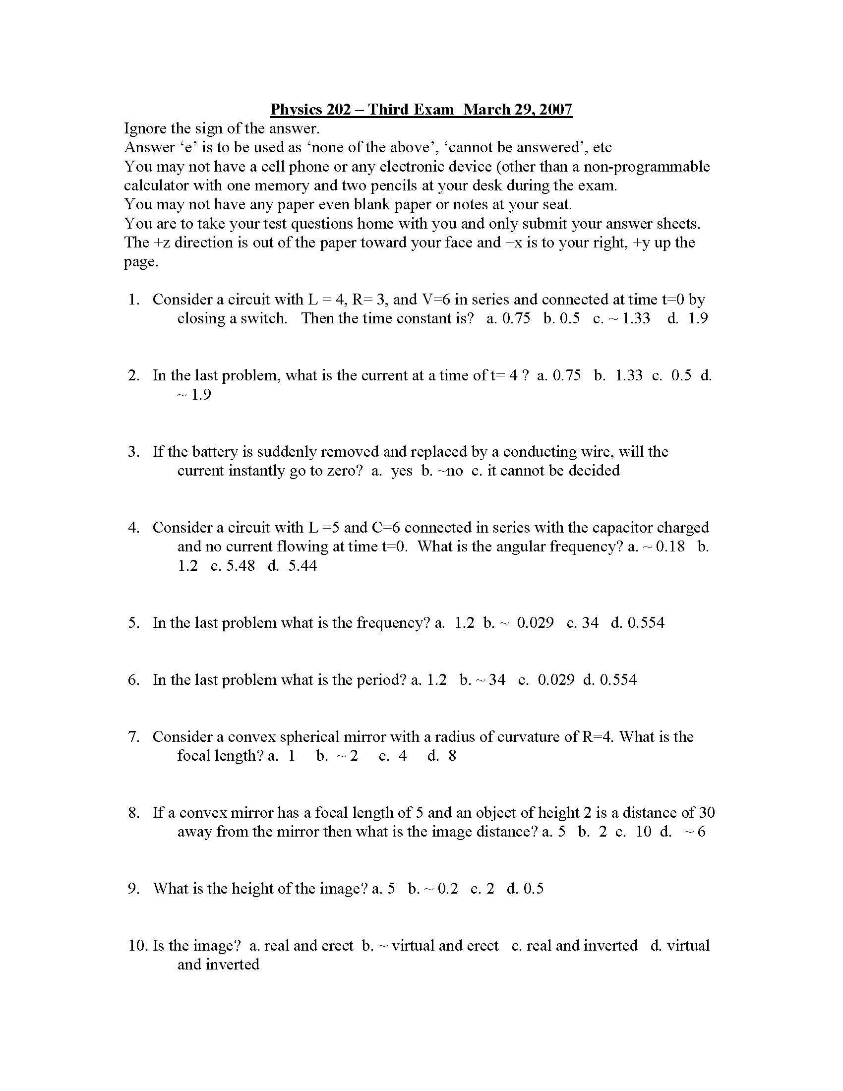 GENERAL PHYSICS II