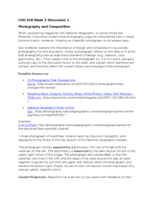 CGD 218 Week 3 Discussion 1