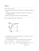 Week 2 Lecture Notes for Math 127