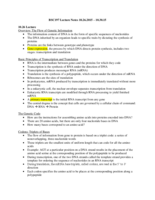 BSC197 Lecture Notes 10.26 - 10.30