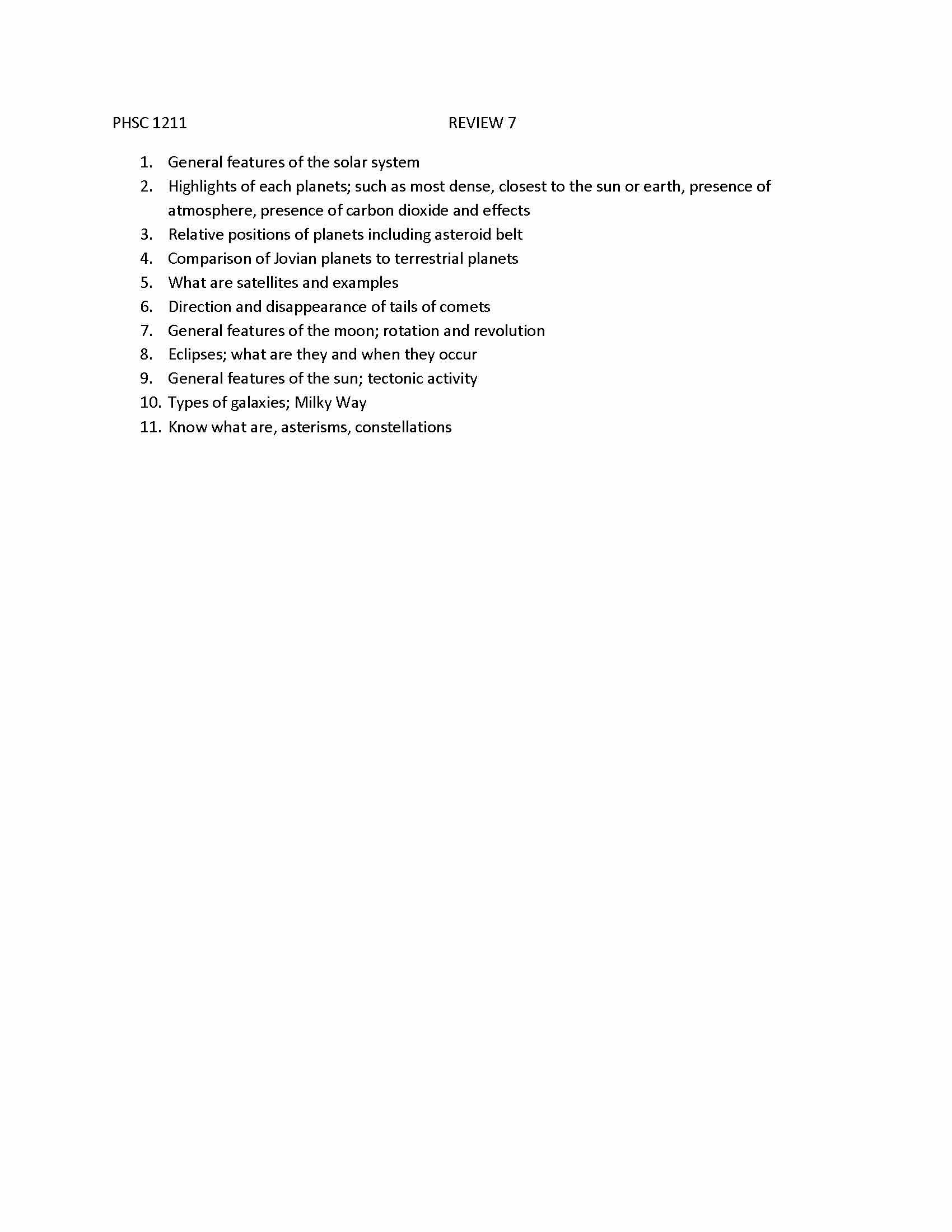 PHYSICAL ENVIRONMENT