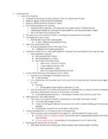 Ch 10 Unemployment Notes