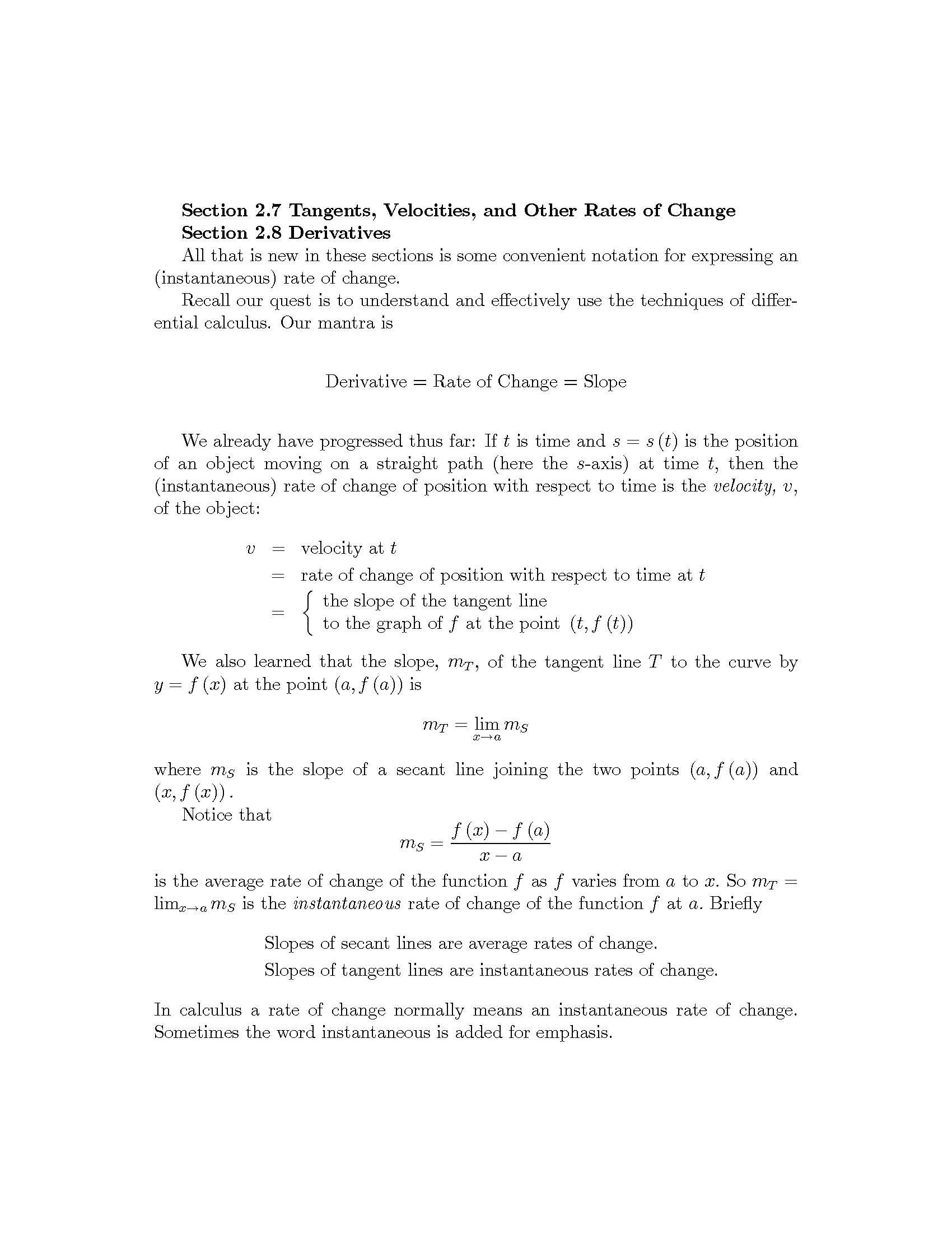 DIFFERENTIAL CALCULUS