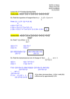 Lecture #4 01/12/2015- Business Calc