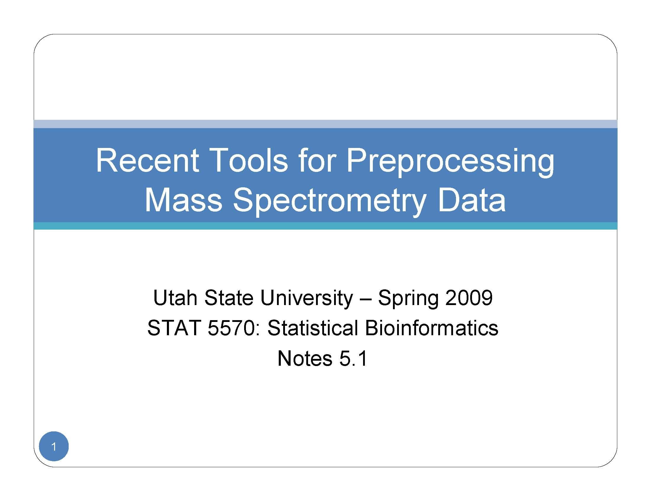 Statistical Bioinformatics