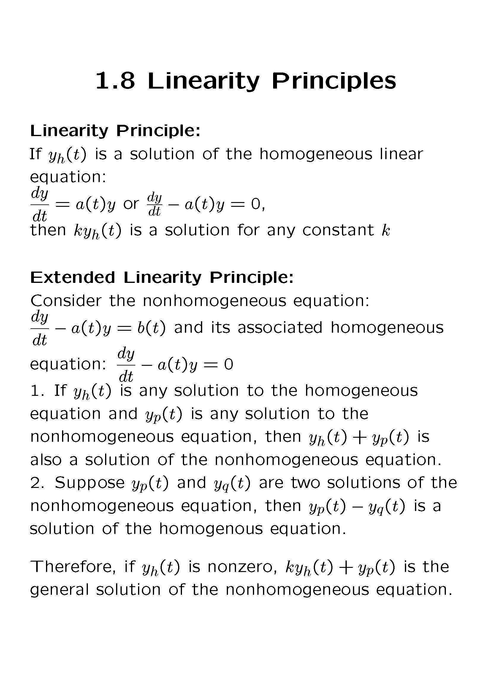 Differential Equations