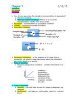 Week 2 Notes - Psychology 211