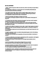 BIO 100 Lab Final Review Study Guide