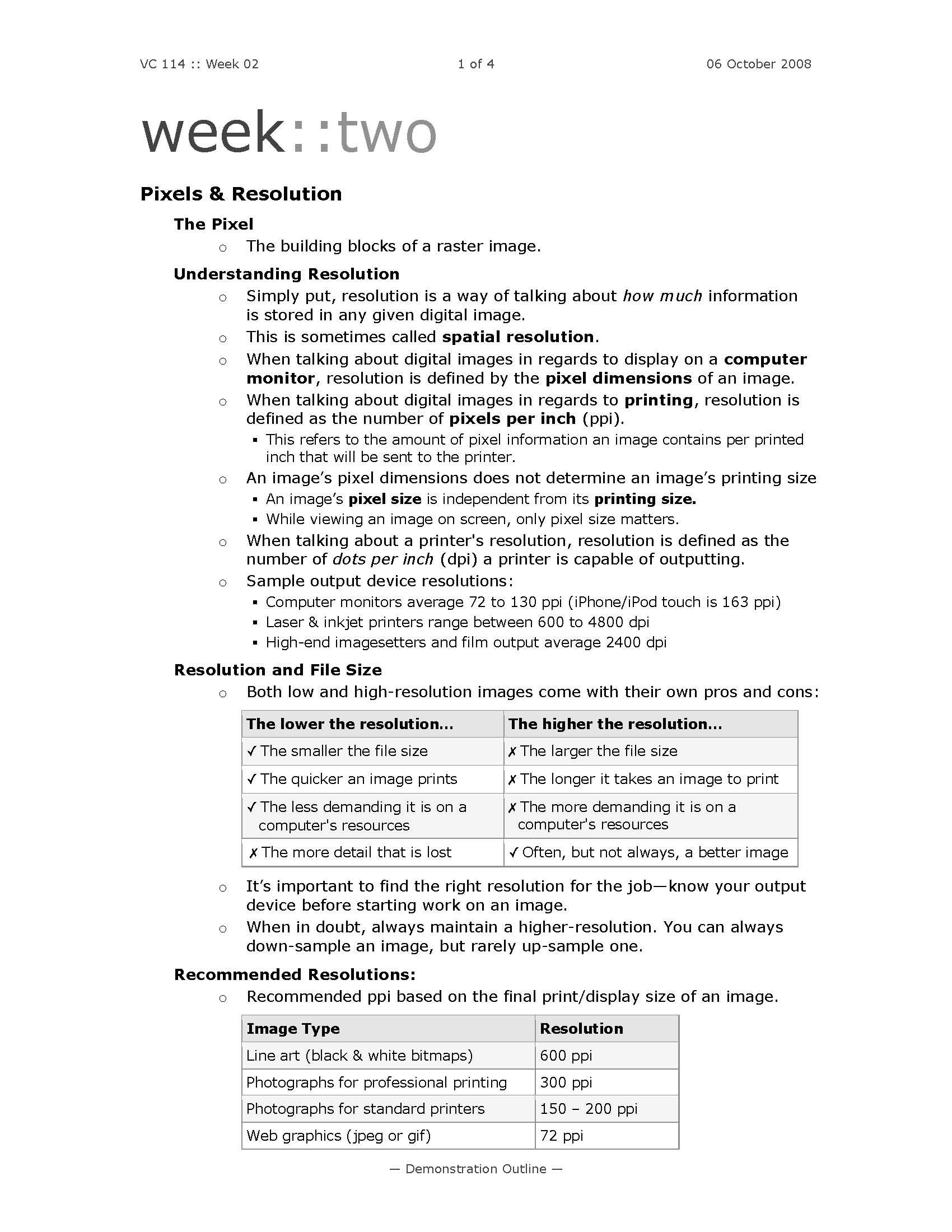 Intro to Digital Graphics