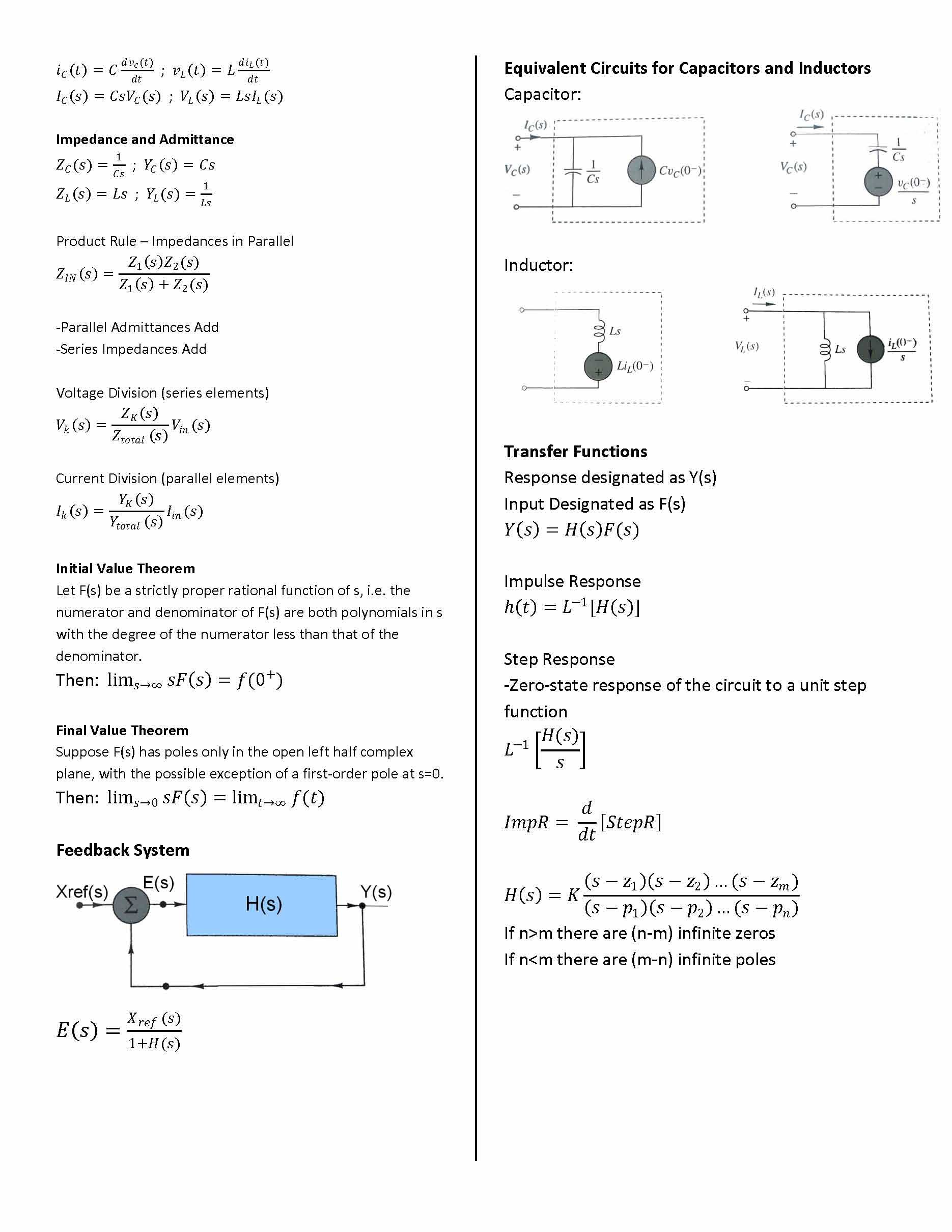 Linear Circuit Analysis II