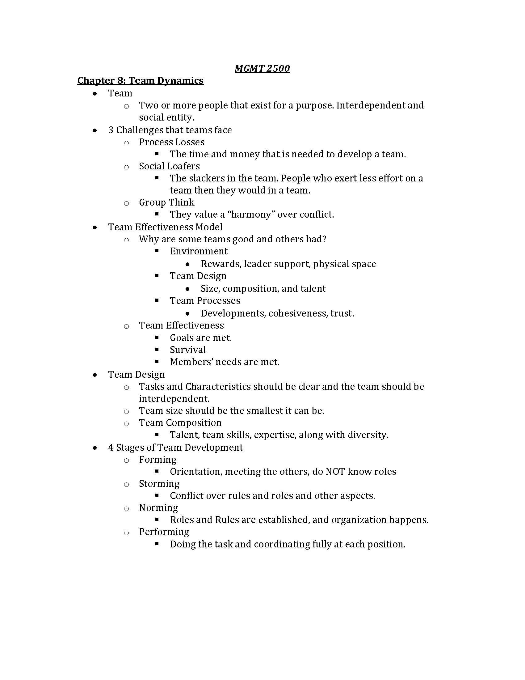 Organizational Behavior