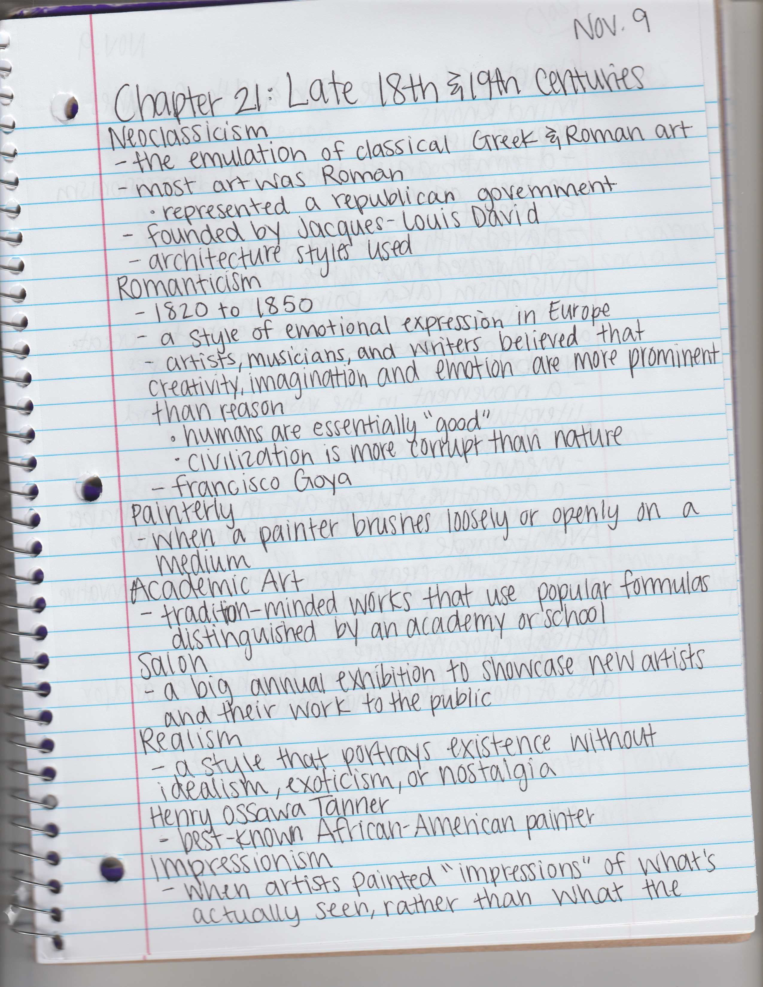 Art Appreciation Week 11 Notes