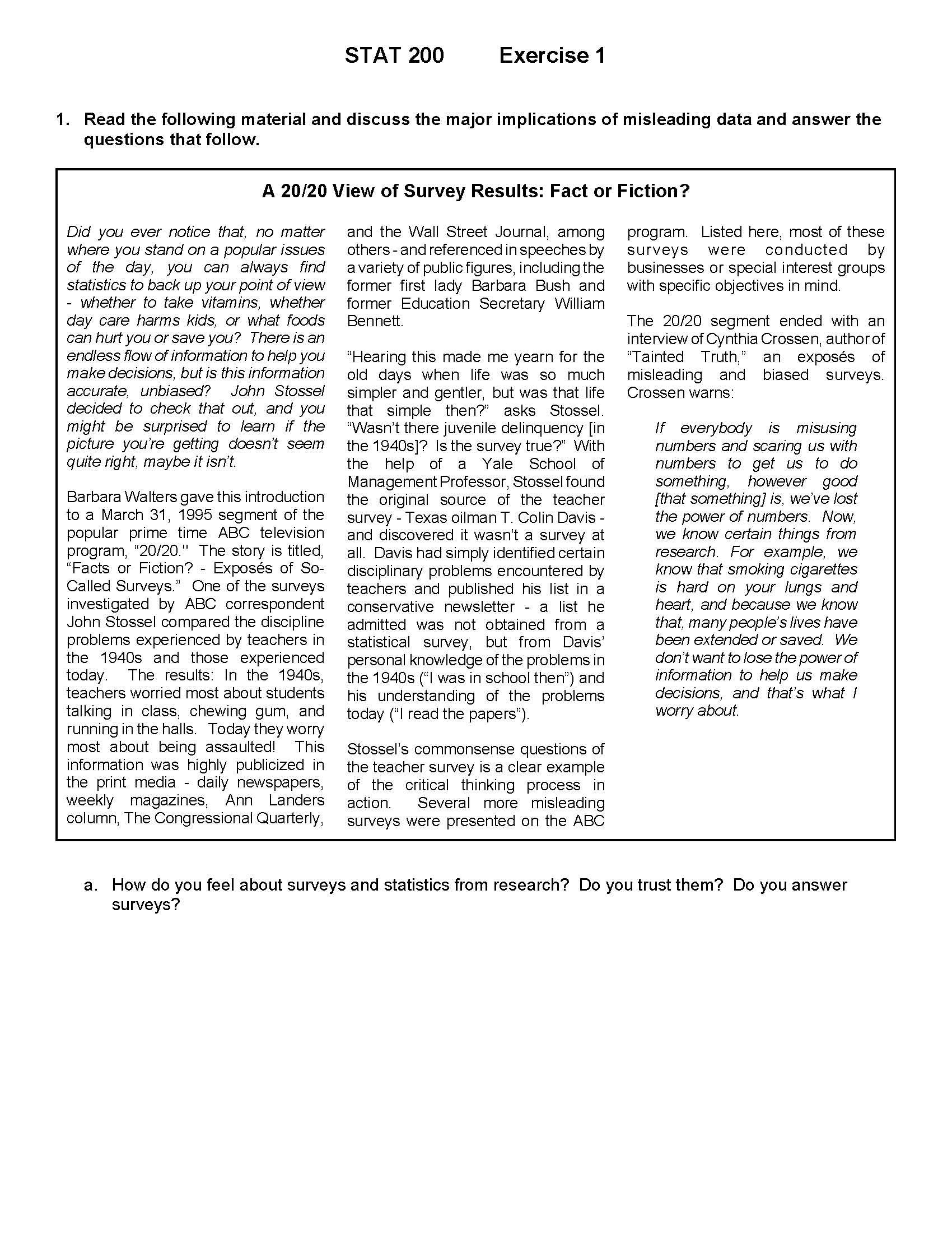 BasicStatisticalPractice