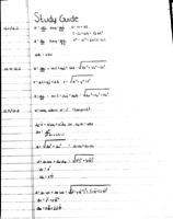 Formula Sheet