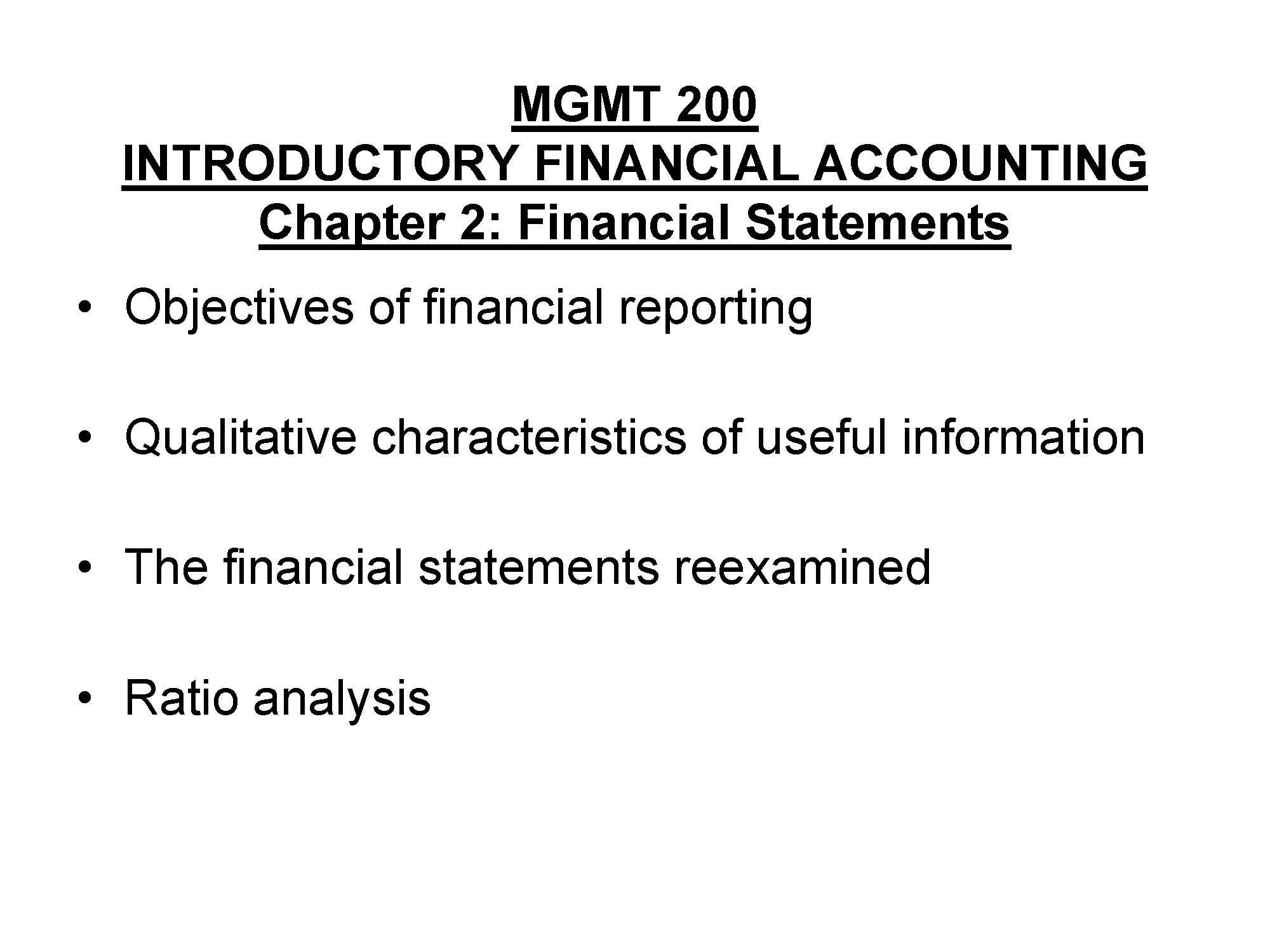 Introductory Accounting