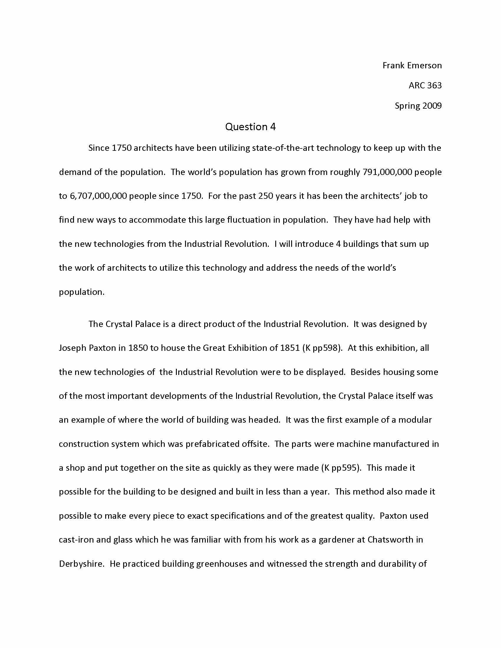 Modern Architecture Since 1750