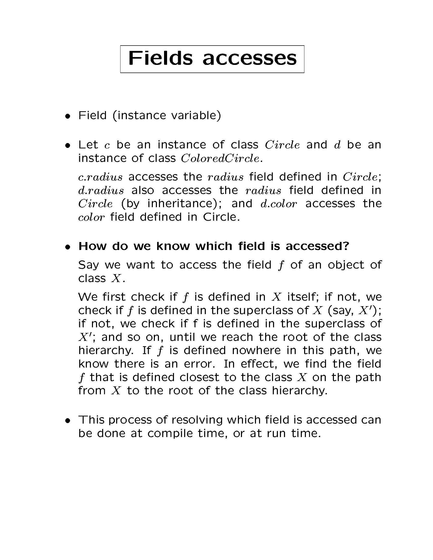 Programming Languages and Implementation