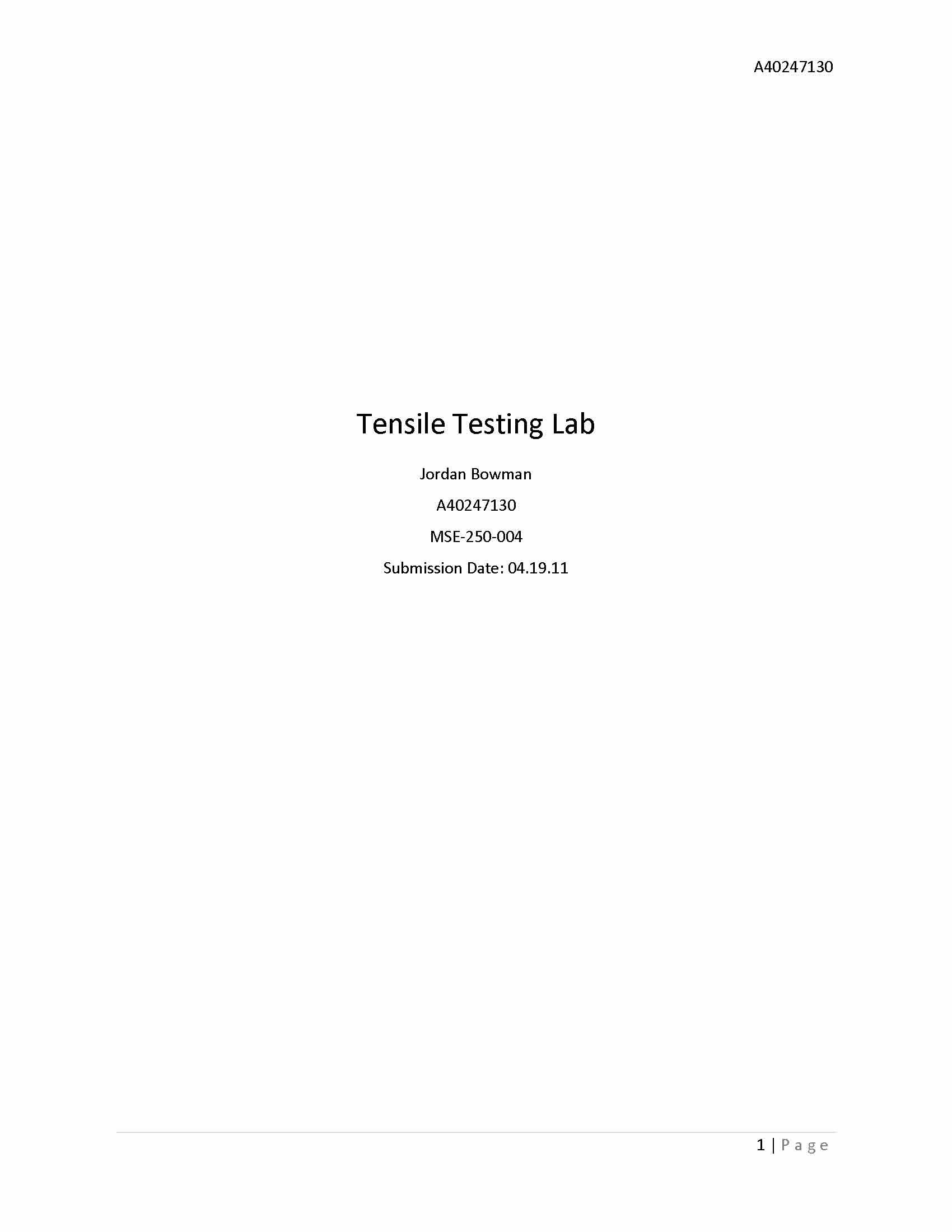 Matl Science and Engineering
