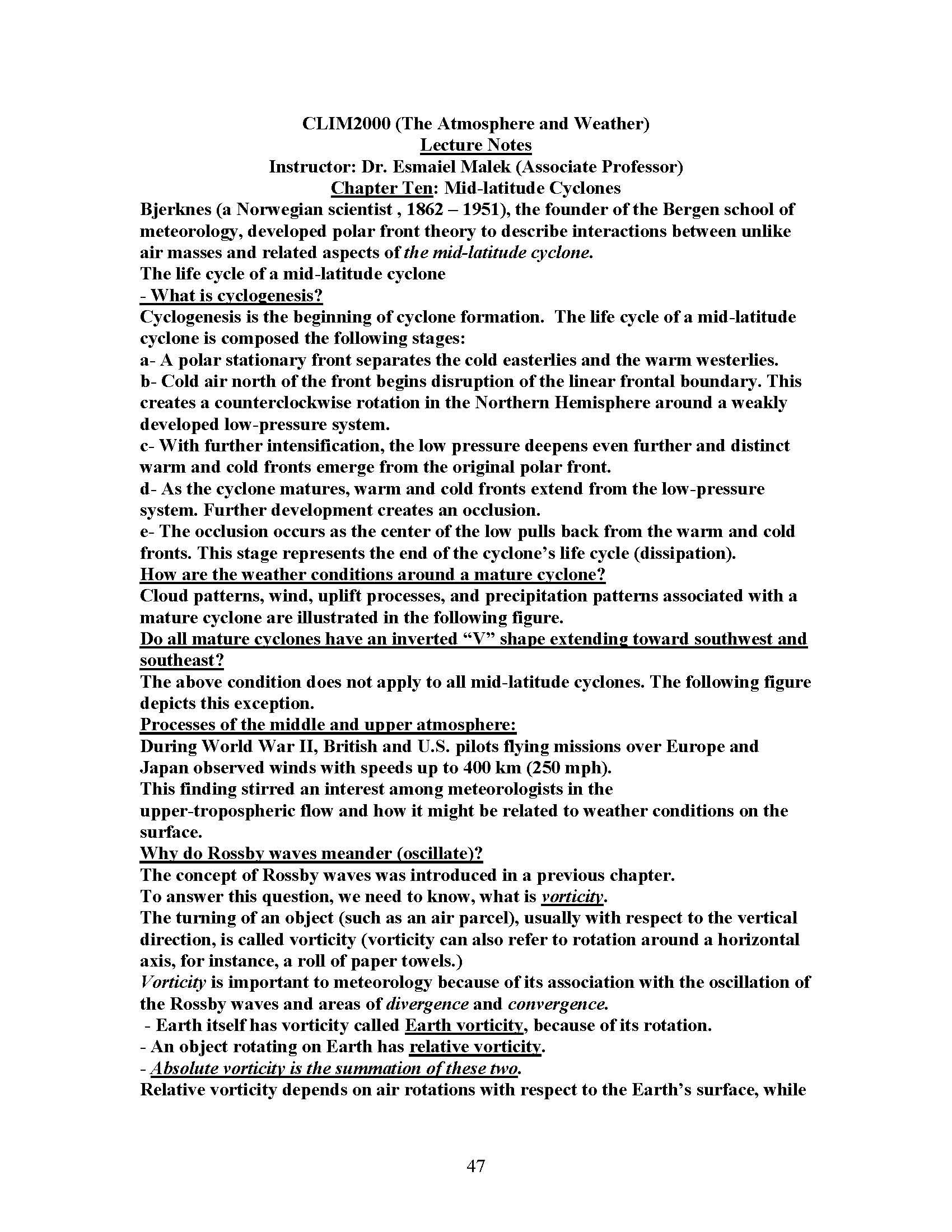 The Atmosphere and Weather