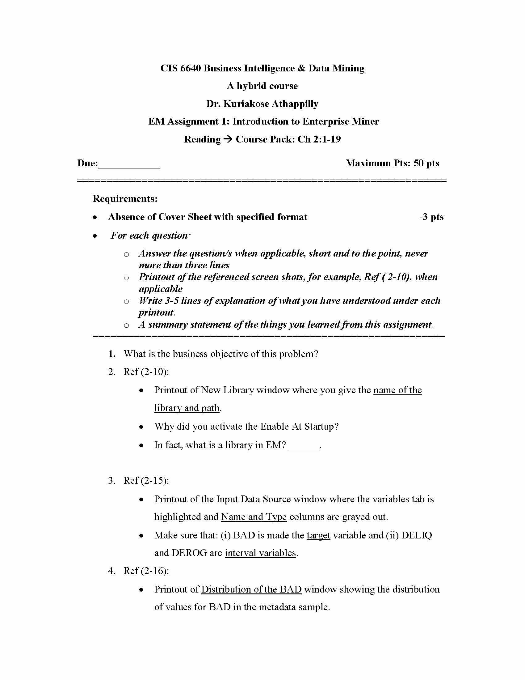Business Data Mining