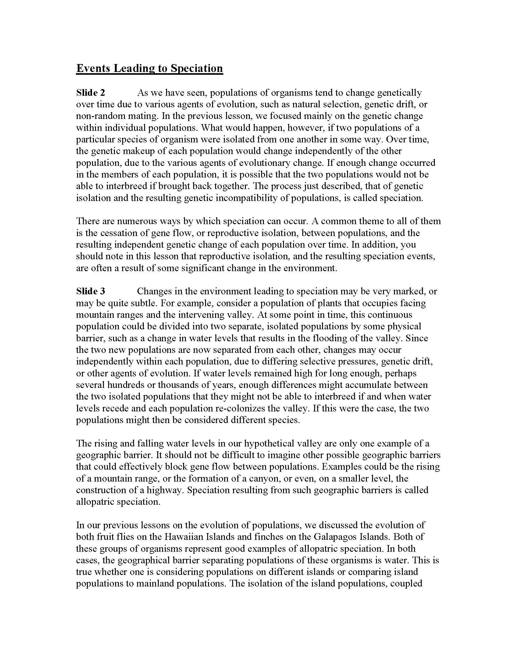 Cells & the Evolution of Life