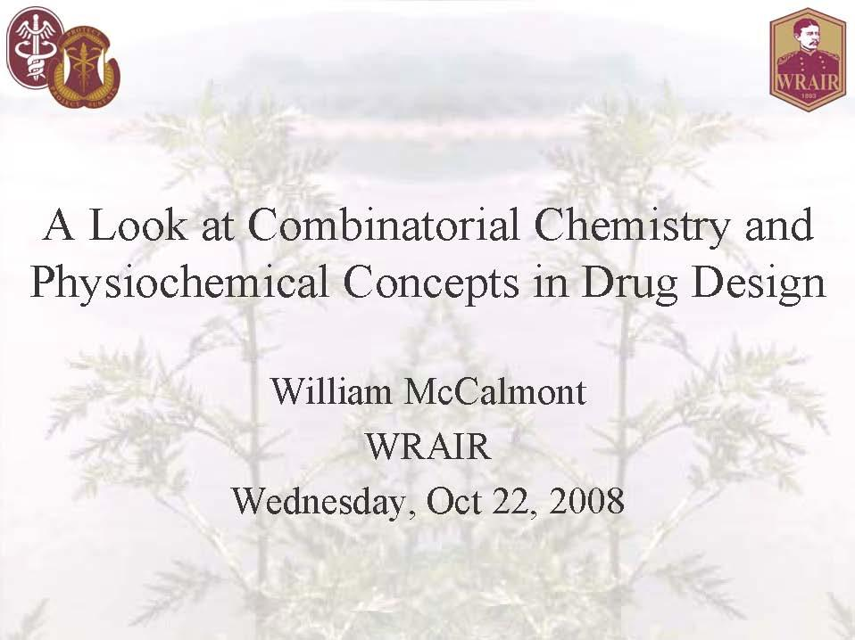 Modern Methods Drug Discovery