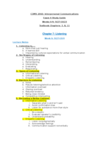 COMS 2060: Exam II Study Guide 