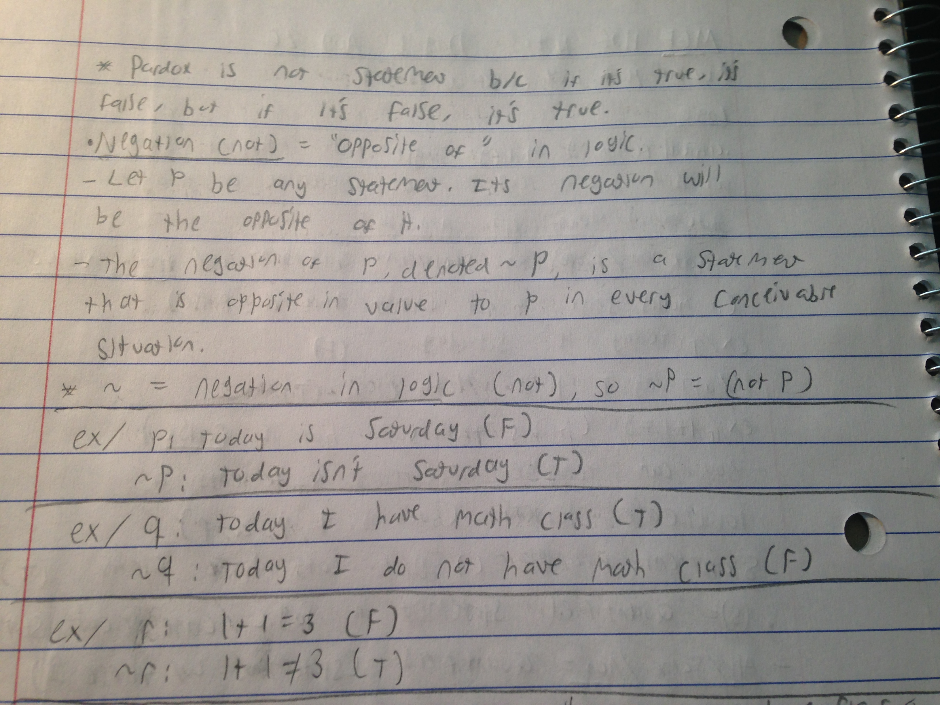 Math Notes Week 1