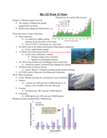 Bio 110 Week 15 Notes
