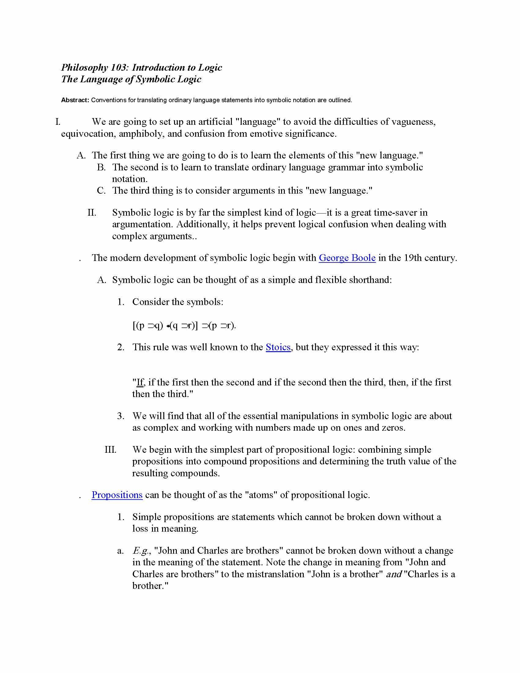 Introduction to Logic