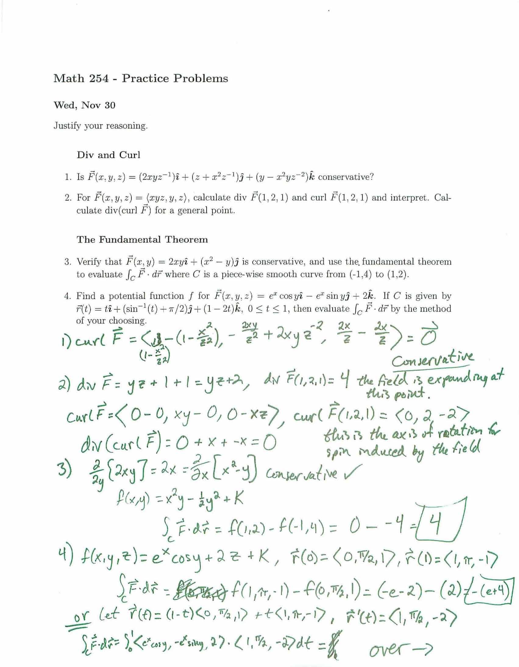 CALCULUS IV