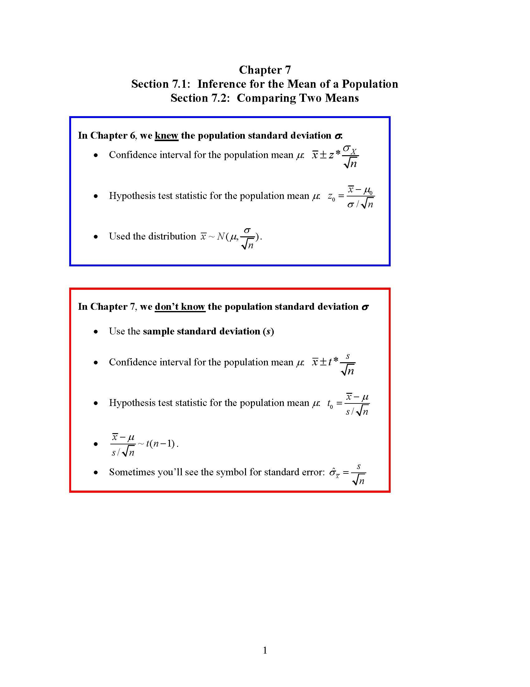 Elementary Statistical Methods