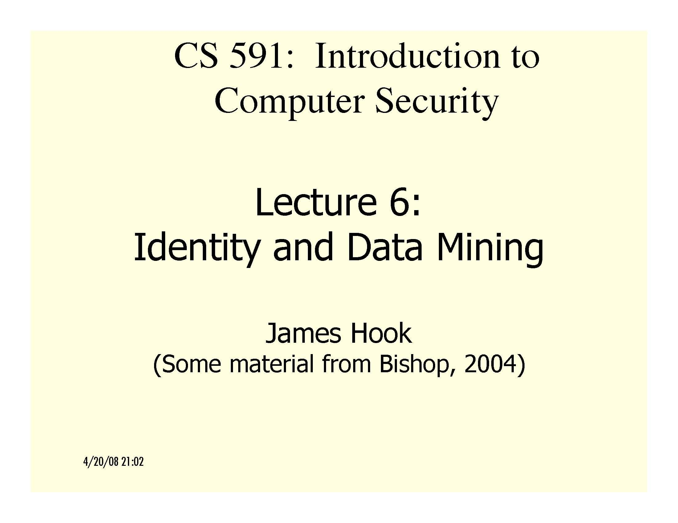 INTRO TO COMP SECURITY