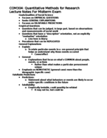 COM304 Lecture Notes and Study Guides