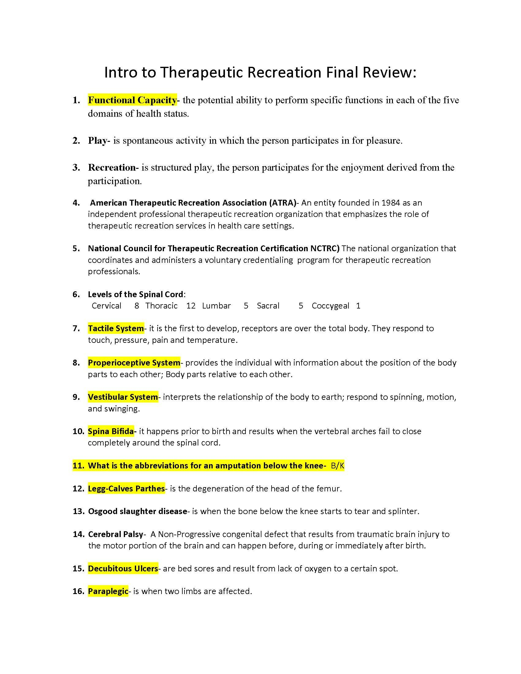 INTRO THERAPEUTIC REC