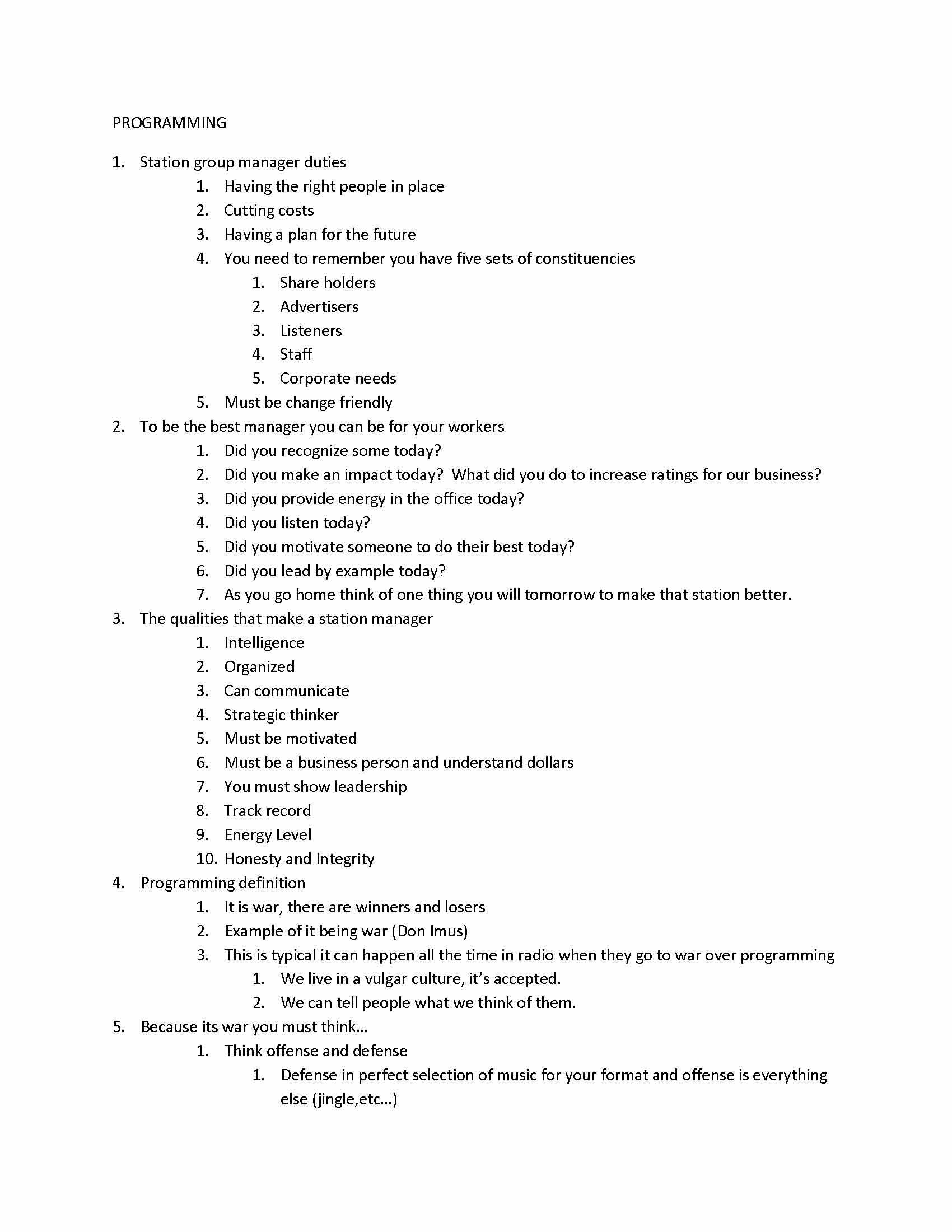 Radio Station Operations