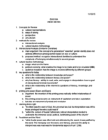 GSS 50A Week 7 Notes - Prof. Sameh