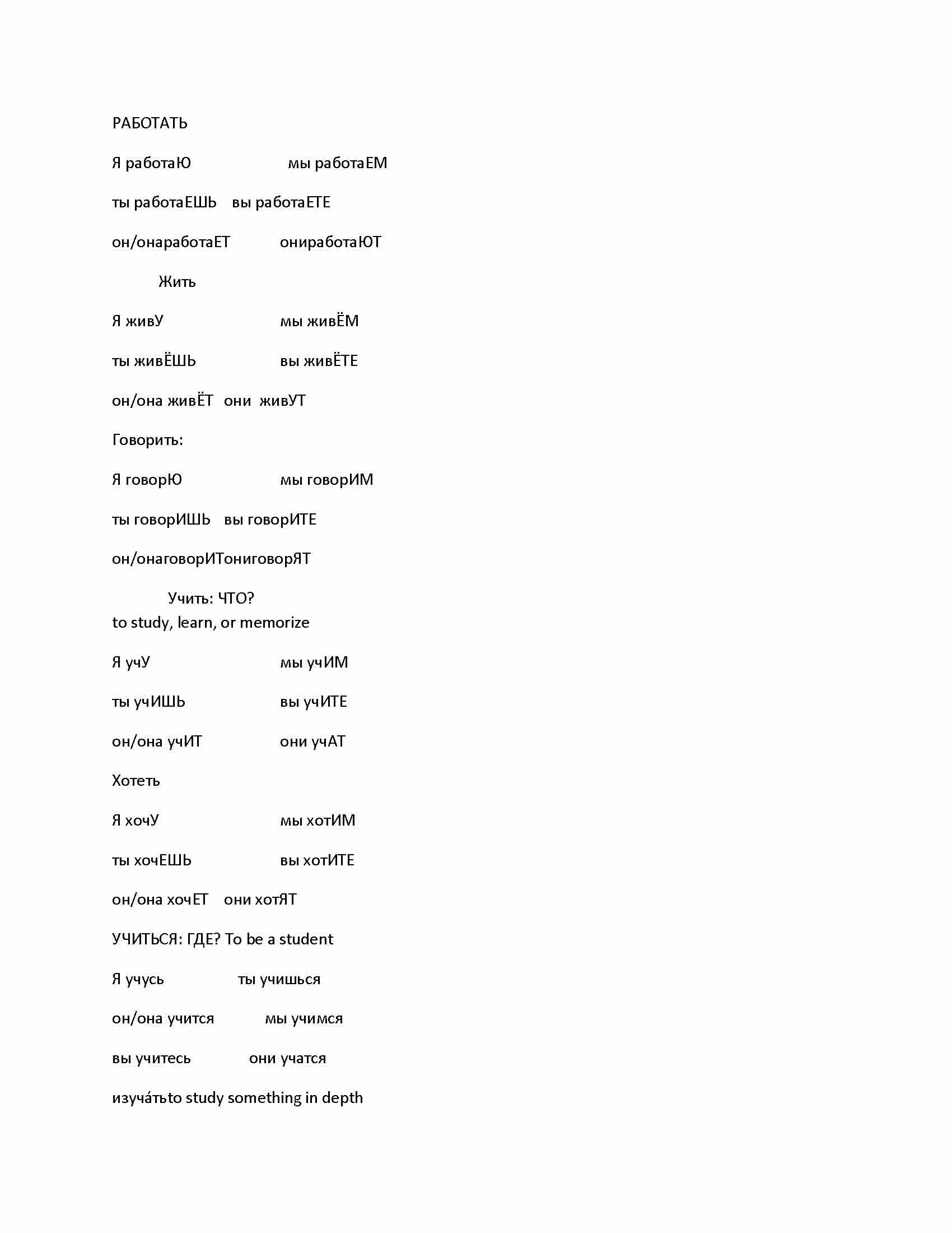 ELEMENTARY RUSSIAN I