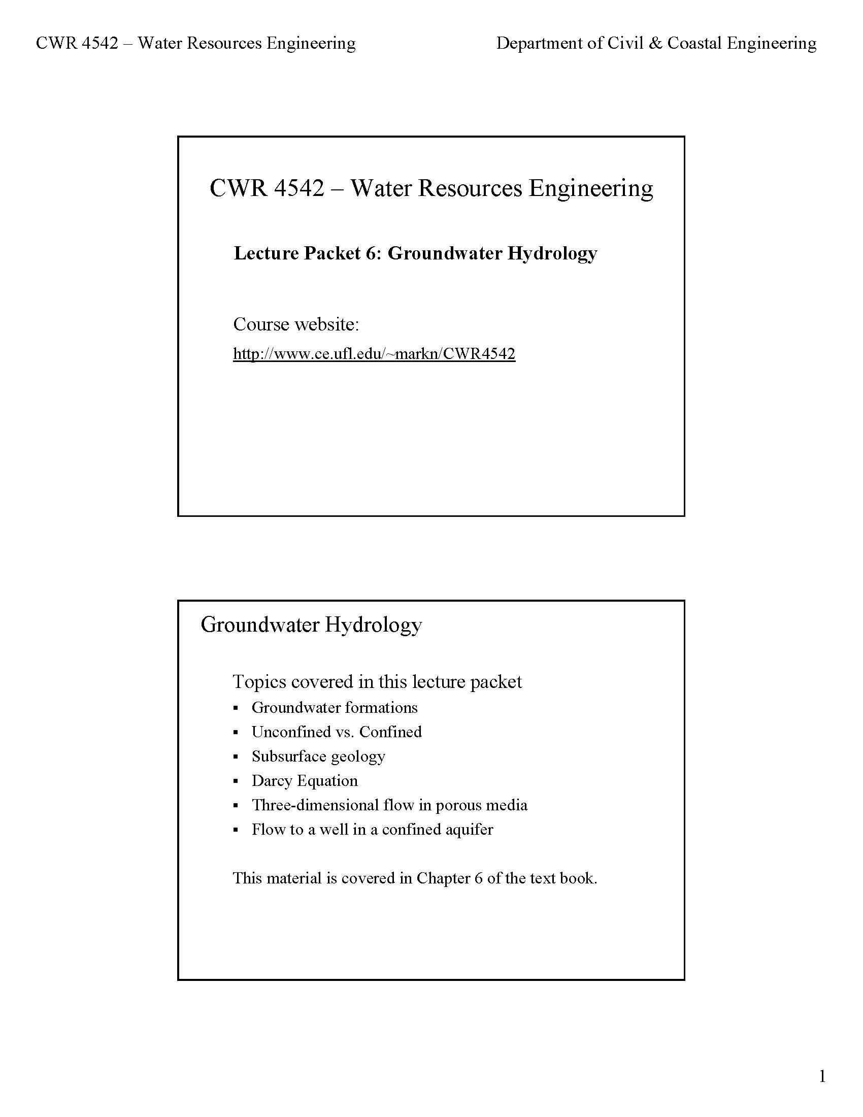 WATER RESOUR ENGINEER