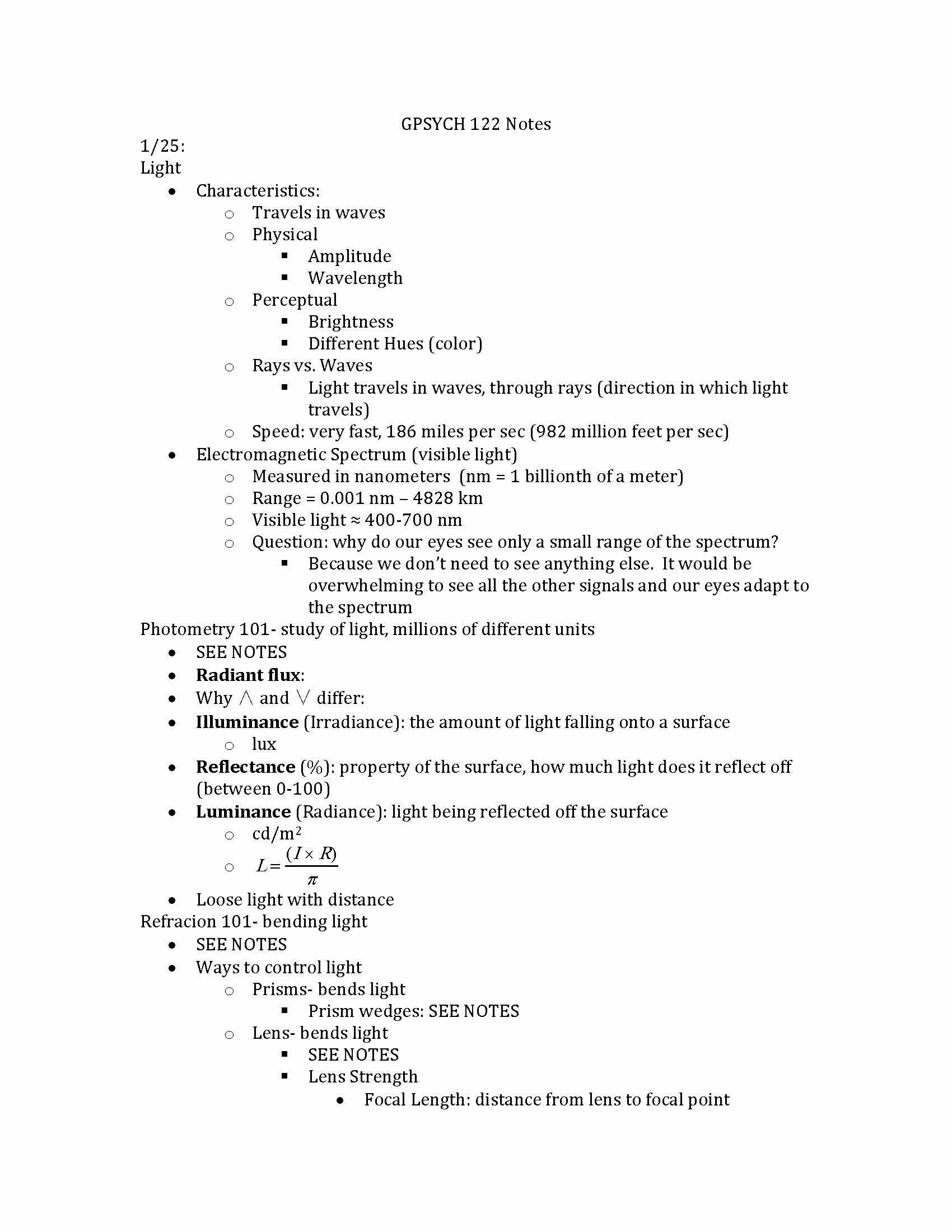 THE SCIENCE OF VISION AND AUDITION [C3T1G3]