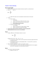 Chemical Bonding