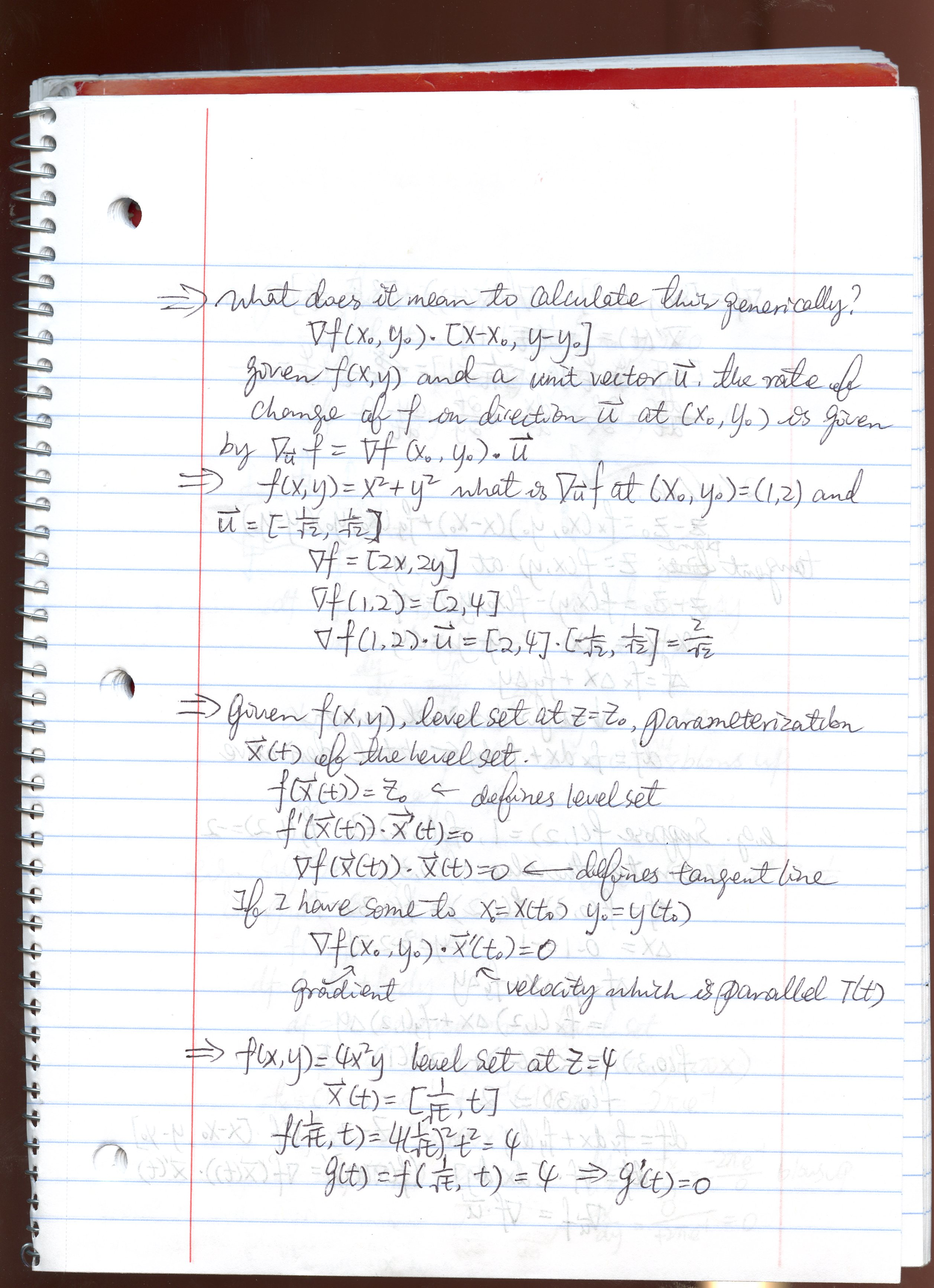 math 234 weekly notes for the first midterm