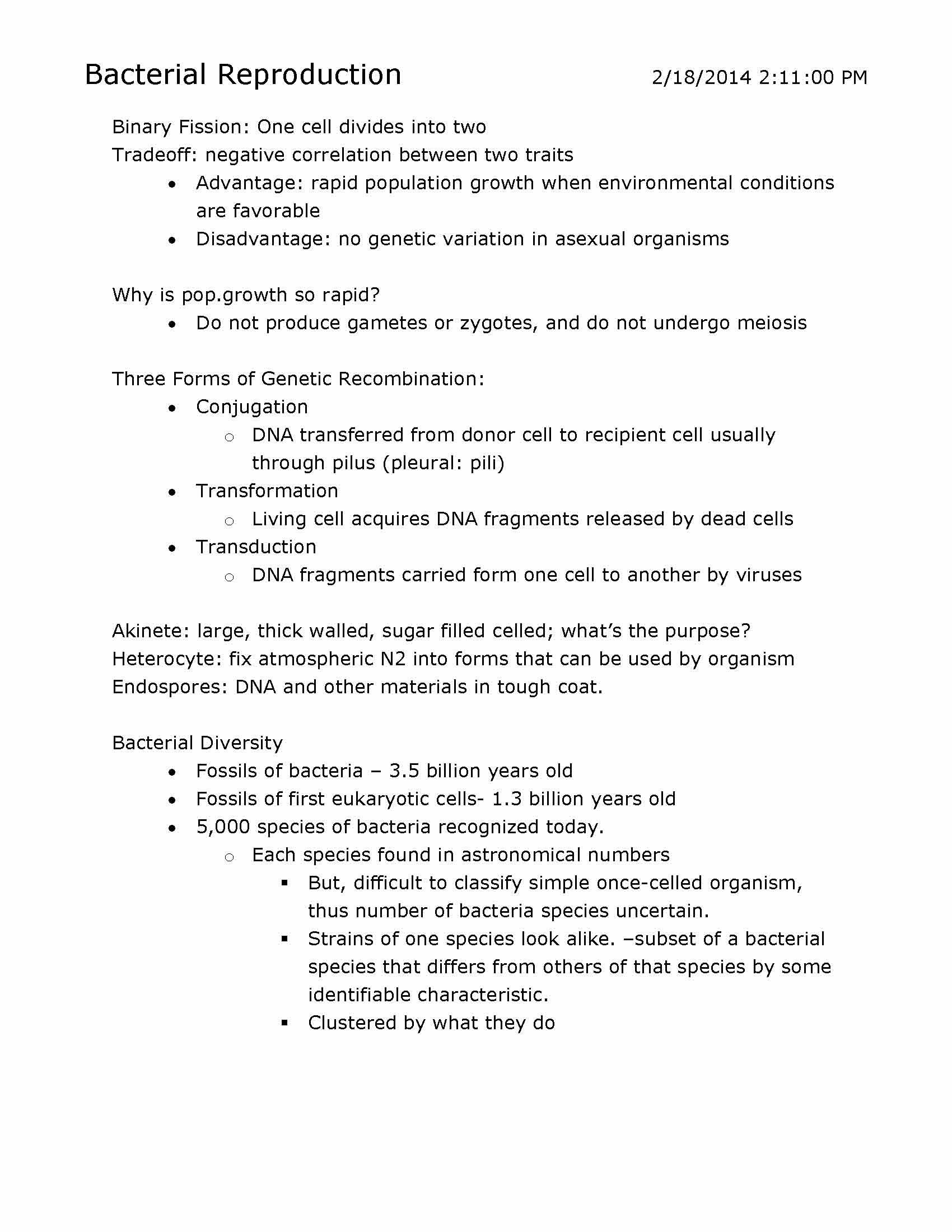 Principles of Biology Biodiversity; Lecture section; must register for lab section