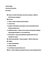 1 week worth of bio 111 notes